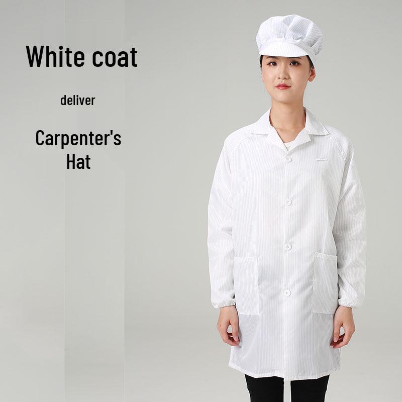 

Антистатичний пилозахисний лабораторний халат для чистих приміщень, харчової, фармацевтичної та електронної промисловості - Робочий одяг для контролю якості