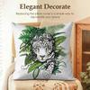 Summer Style Leopard Cushion Cover Natural Linen Organic Fabric DoubleSided Printing Sofa Home Decor Gift Pillow Case