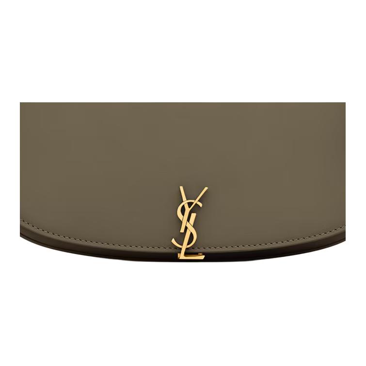 Saint Laurent YSL Front Logo Magnetic Closure Leather Tote Shoulder Bag Women bags Deep-Musk 779642-0SX0W-3237