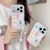 Color Block Bear Elephant Patchwork Phone Case for iPhone 17/16 Pro Max/15 Pro - Girly Style