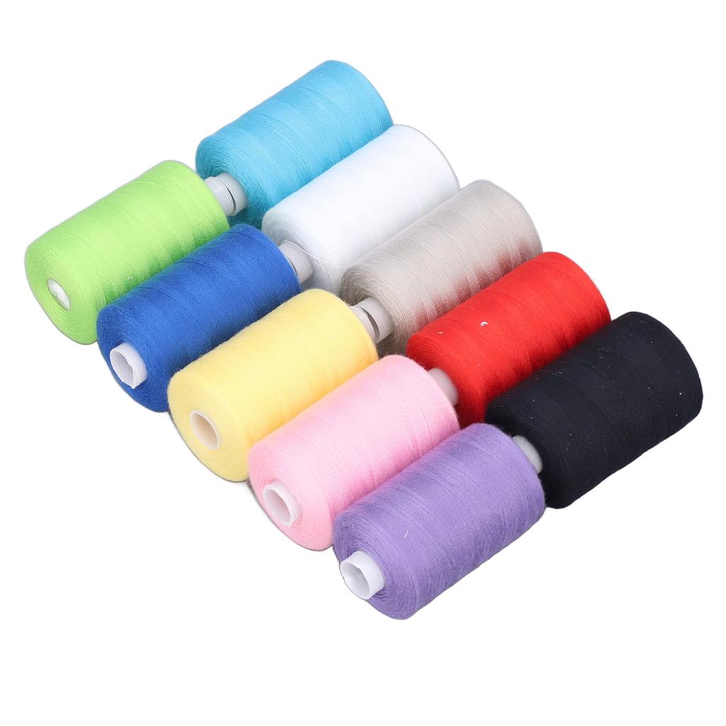 10 ks Šicí nit Bohaté Jasné Barvy Vysoká Pevnost Vysoce Odolná Prémiový Polyester Široká
