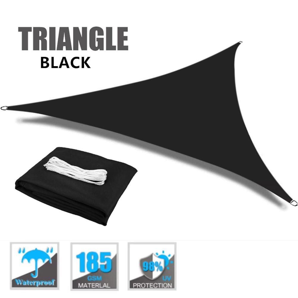 

7M/5M/3M/2M Large Triangle Waterproof Sun Shade Sail Canopy For Outdoor Garden Patio Awning Tents Pool Sunshade Cloth 2MX2MX2M