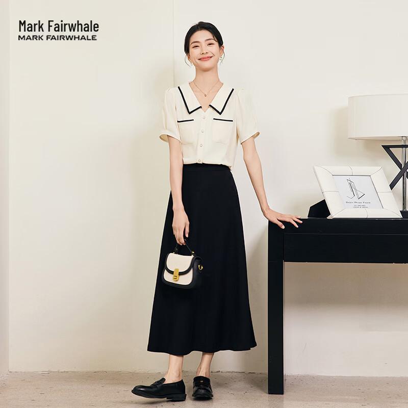 MARK FAIRWHALE Women s A-Line Pleated Skirt S