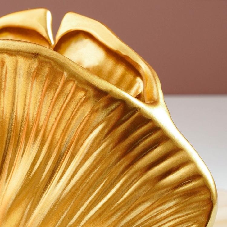 Modern Resin Art Flower Vases Coastal Clam Shell Shape Decorative Vases for Aesthetic Living Room Centerpieces Decors