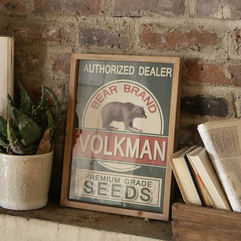 Dulton Art Frame VOLKMAN Nostalgic yet new universal art Height 400mm Width 300mm Depth 30mm XR22-0433V