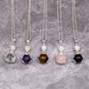 Tiger Eye Crystal Pendant Healing Hands
