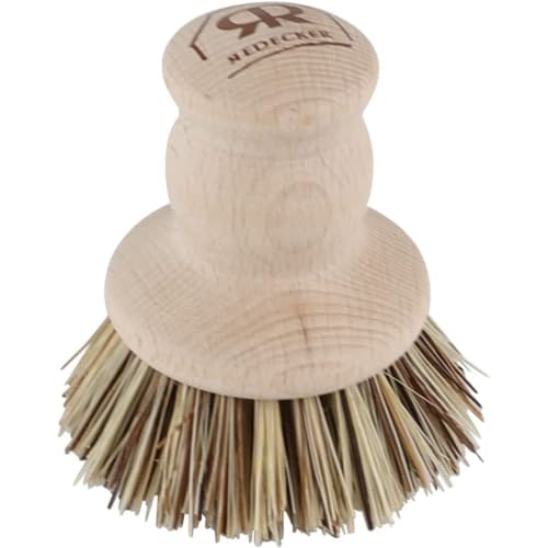 Redecker Wooden Kitchen Brush, Hard, Plant Fiber Mix, Brown