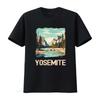 Unisexs Vintage Yosemite National Park Nature Lover Adventure T Shirt Black Small Vintage Washed Stretched Comfortable Unisex
