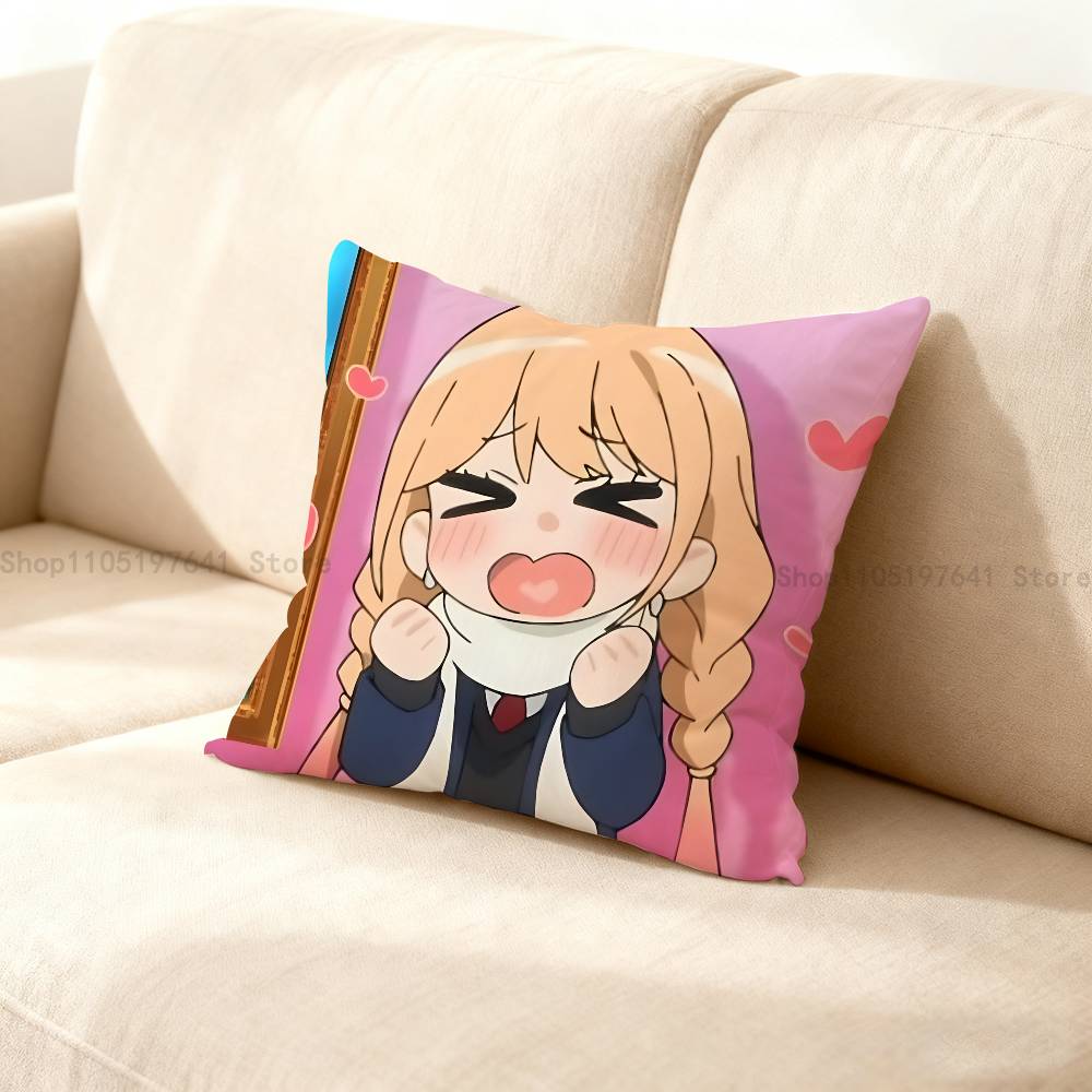 K-Kitagawa M-Marin Pillow Case Plush Pillow Cases Home Decoration Pillow Cover For Sofa Bed Chair Living Room