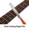 Guitar Fret Slotting File Guitar Fret File Grinding Maintenance Tool File Leveling Tool Crowning Luthiers Tool for Bass