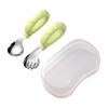Easy Grip Toddler Utensil Set 316L Stainless Steel Kids Spoon Fork  Baby Feeding