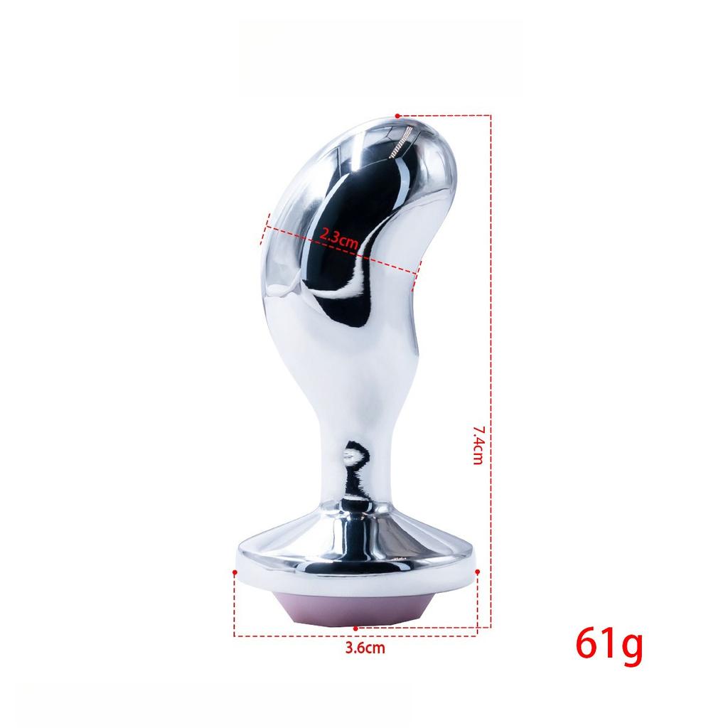 Luminescent Anal Plug Vibrator Metal Butt Plug Prostate Massager Adult Products for Men Women Vibrating Anal Trainer Masturbator