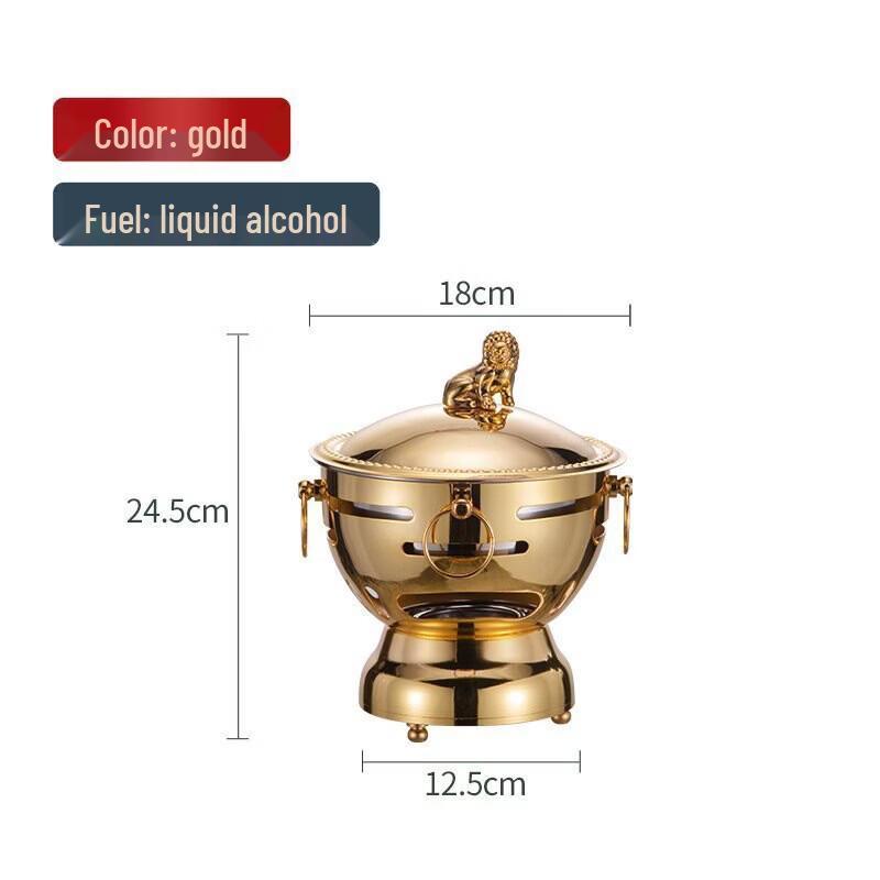 Drian Stainless Steel Personal Hot Pot with Alcohol Stove