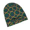 ZLIENSZUS Minimalist Knit Hat for Adults - Yellow & Fuschia Geometric Shiny Beanie, Neutral Tones Suitable for Quiet Style, Versatile for Casual & Dre