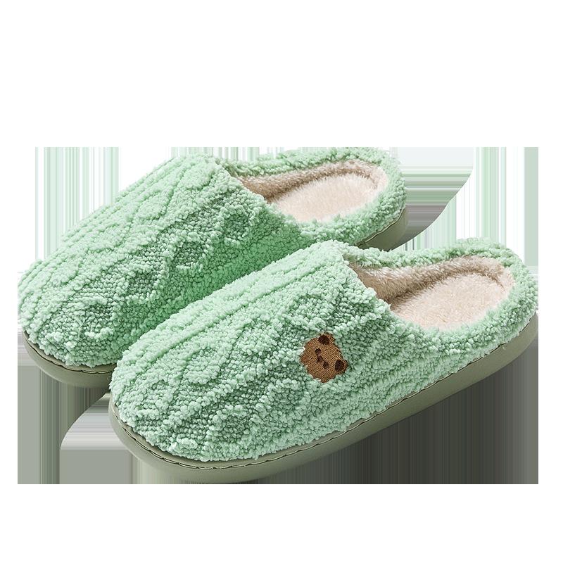2023 New Cotton Indoor Non-slip Wool Slippers for Men & Women - Autumn/Winter