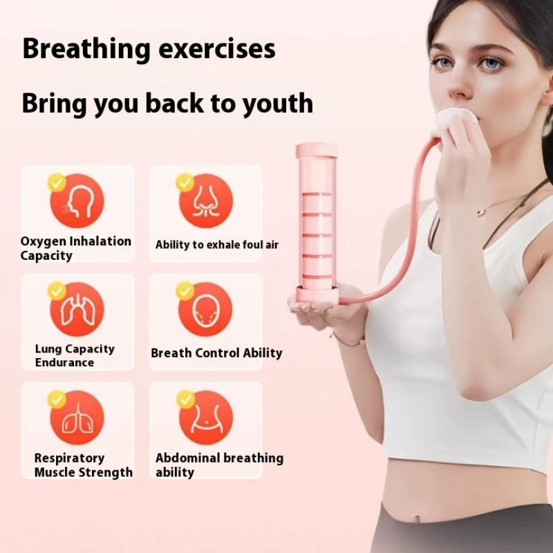 Multifunctional Abdominal Training Dumbbell Breathing Exercise Device Lung Capacity Trainer For Adults Sports Training Equipment