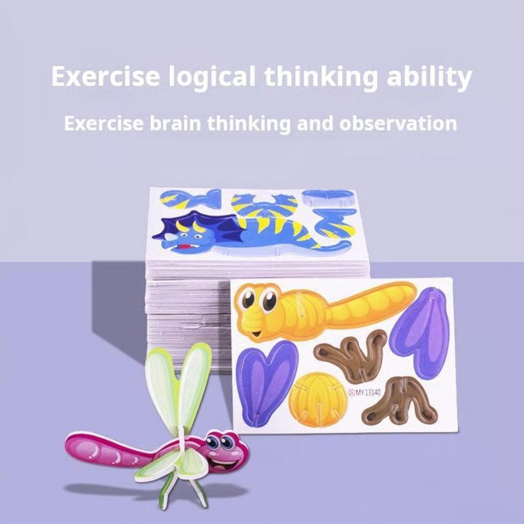 Paper Children's Creative Dinosaur Airplane Animal Insect Puzzle
