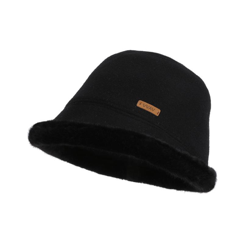 

Осенне-зимняя бархатная теплая шляпа женская модная шляпа-ведро шляпа-ведро большой обхват головы шляпа-тазик