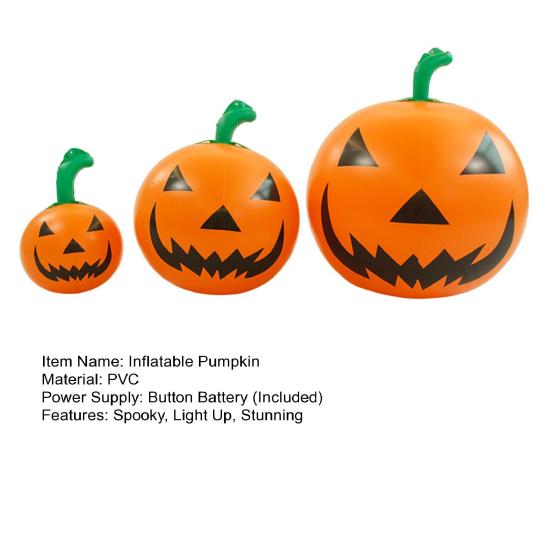 Halloween Inflatable Pumpkin Giant Lighted Blow Up Pumpkin Lantern for Archway Yard Lawn Indoor Outdoor Home Party Decor
