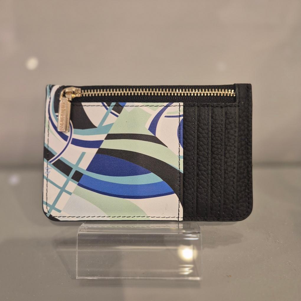 Moncross BKAW9161 Leather Printed Unisex Card Wallet NC Gyeongsan Branch