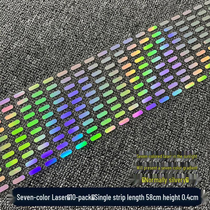 Reflective Dashed Line Sticker for Cars & Motorcycles - Waterproof Decal