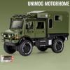 1:Model auta Benz Unimog v měřítku 28, Autíčko s tlakovým odléváním, Otevřené dveře, Světlo a zvuk, Chlapci Hračky Děti Dospělí Dárky