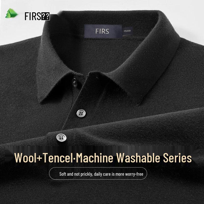 

Мужской теплый свитер с высоким воротником Shanshan из смесовой ткани тенсел лиоцелл M