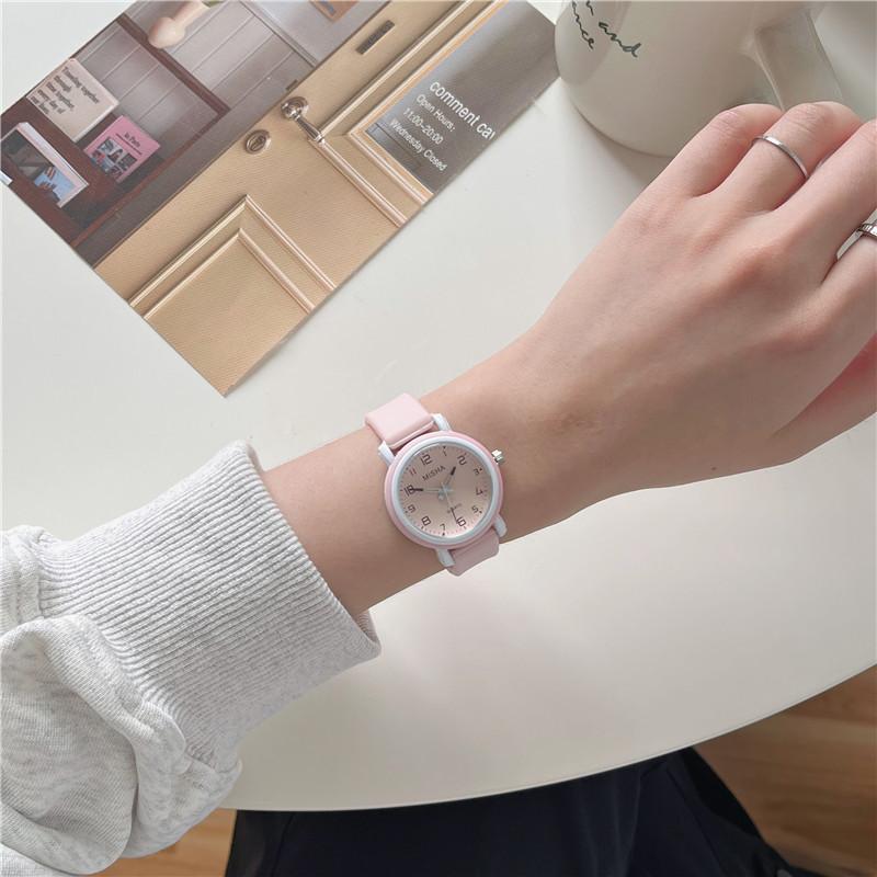 Повседневные детские часы с силиконовым ремешком, классические повседневные спортивные милые детские часы для девочек, мальчиков, школьников, кварцевые наручные часы в подарок розовый