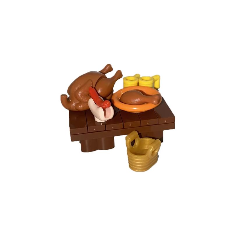 MOC City Stavebnice Scéna Doplňky Nábytek Postel Toaleta Vana Piano TV Pohovka Odpadkový koš Kuchyňské spotřebiče Cihlová hračka S14