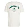 Adidas Heritage Tennis Crew Neck Letter Comfortable Casual Sports Short Sleeve T-Shirt Men Tops Chalk-White JV7013