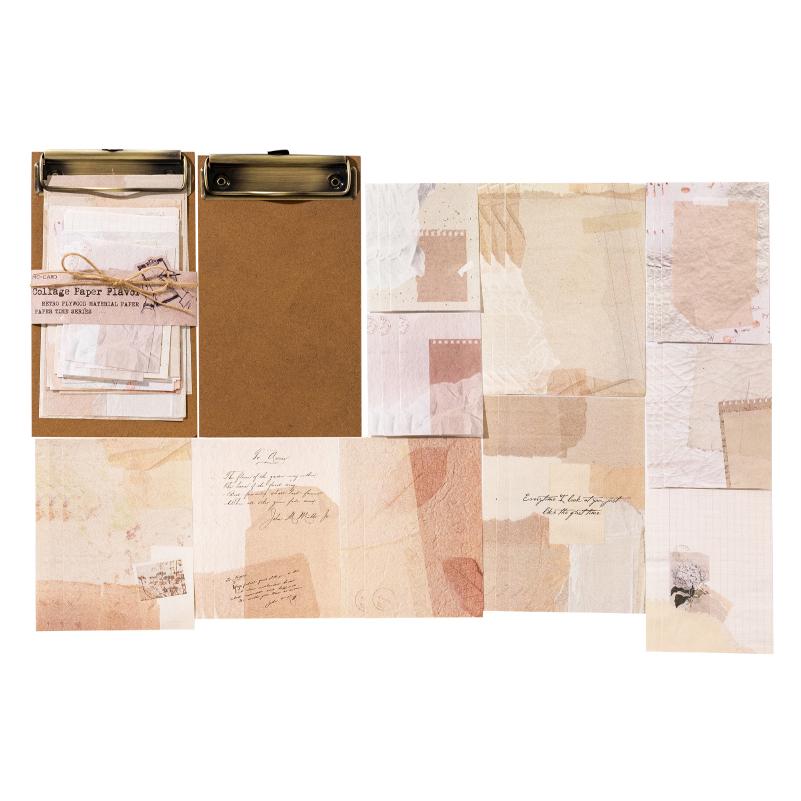 31 Pcs Vintage Collage Scrapbooking Journal Material paper Card Making DIY Retro Source Paper Creative Memo Stationery