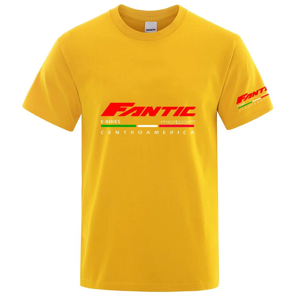 Fantic Motor Logo Print 2026 Unisex Freizeit Sportoberteile Joggen Radfahren Sommer Schnelltrocknend Tägliches Laufen Sportbekleidung T-Shirt
