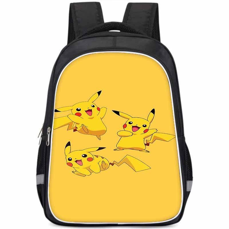 Pikachu Large Capacity Lightweight 3d Oxford Cloth Kids Backpack For School Education