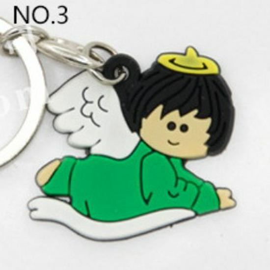 Unisex Cartoon PVC Keychain