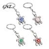 Auspicious Turtle Keychain Rhinestone Flower Keychain, Luxury Alloy Car Key Metal Ring Ring, Pendant for Backpacks Handbag Decoration Holder