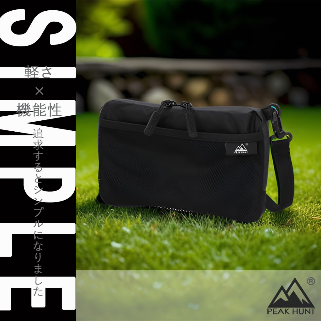 Mini Sacoche Waist Body [2-Way Bag, Pouch, Bag] Travel, Hiking, Waterproof, Water-Repellent