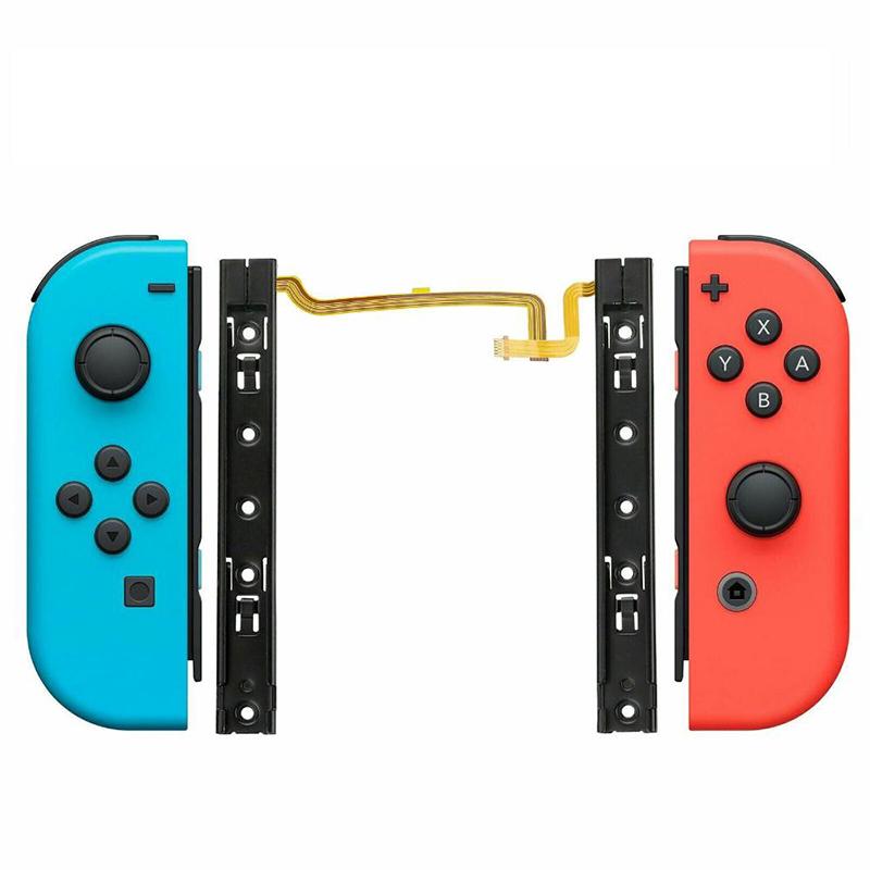 Reservedel Høyre og Venstre Glideskinne med Flexkabel For Switch Metallstyreskinne Konsoll Joycon Ns Tilbehør Reparationsdel