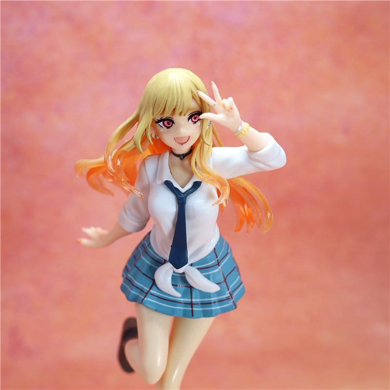 New Anime My Dress-Up Darling Kitagawa Marin Liz Desktop Cute School Uniform Model PVC Action Figure Collectible Toy Gift
