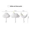 Non-drilling Wall-mounted Silicone Hooks for Dormitory Doors, Self-adhesive and Traceless Hooks for Kitchen and Bathroom Stickers