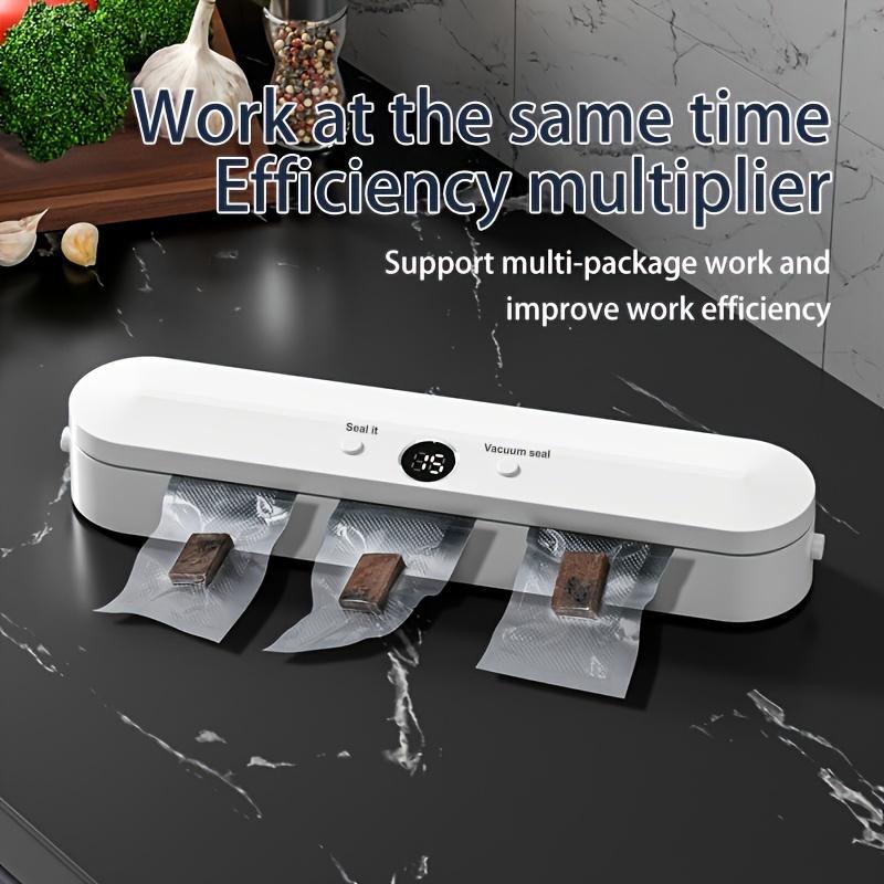 Συμπαγές αυτόματο στεγανοποιητικό σκούπας - 220V, βύσμα ΕΕ, Ιδανικό για συντήρηση τροφίμων και σνακ, Απαραίτητο στην κουζίνα