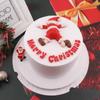 Santa Claus Cartoon Cake Decorations - Christmas Holiday Dessert Table