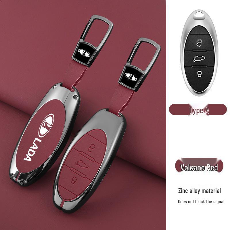 Lada X-Cross 5 Premium Metal Key Case - Full Coverage Protective Shell for Men