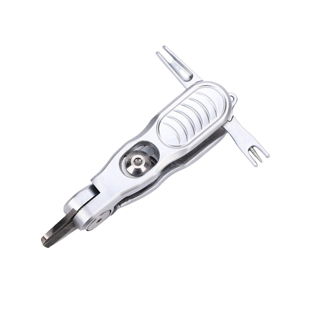 Fishing Line Cutter, Stainless Steel   Line Clippers, Portable   Line Scissors with Retractor, Hook Eye Cleaner and Knot Tying Tool, Angler F