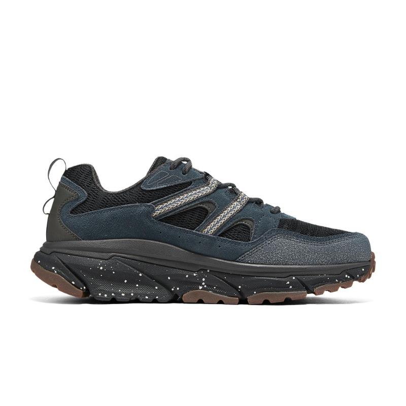 Skechers D'LUX JOURNEY Men Synthetic Leather Outdoor Shoes Navy Blue 237417-NVMT