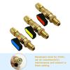 Air Conditioning Refrigerant Ball Valve 1/4" SAE Straight Shut-Off Valve for R134A R410A R22 R12 Charging Hoses AC Refrigerant