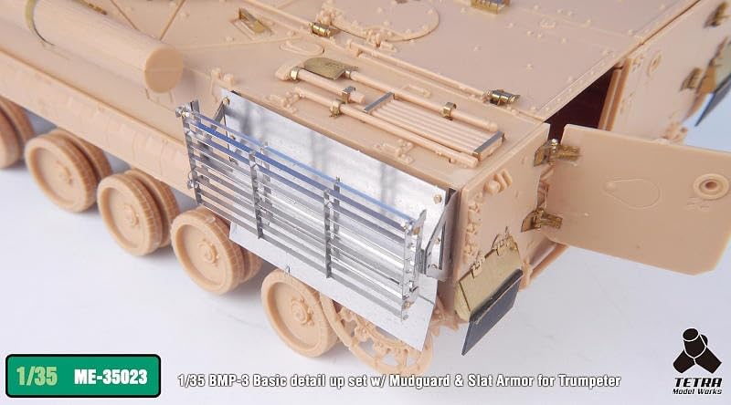Tetra Model ME Series Russian Infantry Fighting Vehicle Mudguards with Slat Armor Plastic Model Parts ME3523 1/35 BMP-3 (TR Model)
