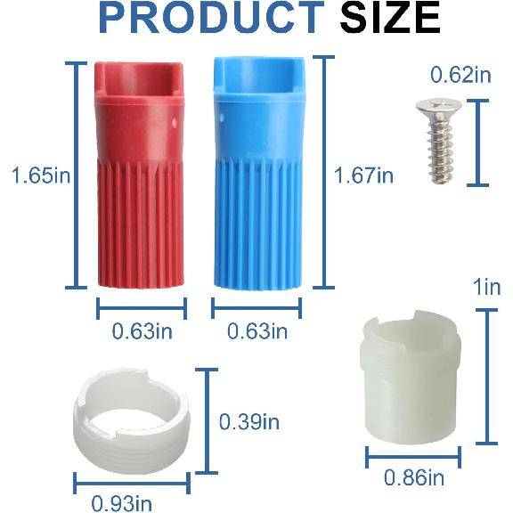 2025 Upgrade 97479 Stem Extension Kit for Moen Monticello Series Widespread Bathroom Sink Faucet replacement parts for Moen 1222 1224