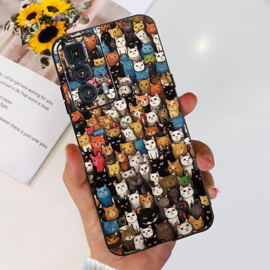For Motorola Edge 20 Pro Back Cover Phone Case Soft Clear Silicone Shockproof Protection Funda Coque For Motorola Edge 20 Capa