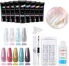 Organic Screen Gel Kit UV Light Gel Kit Base Gel Quick Nail Extension Kit 30ml