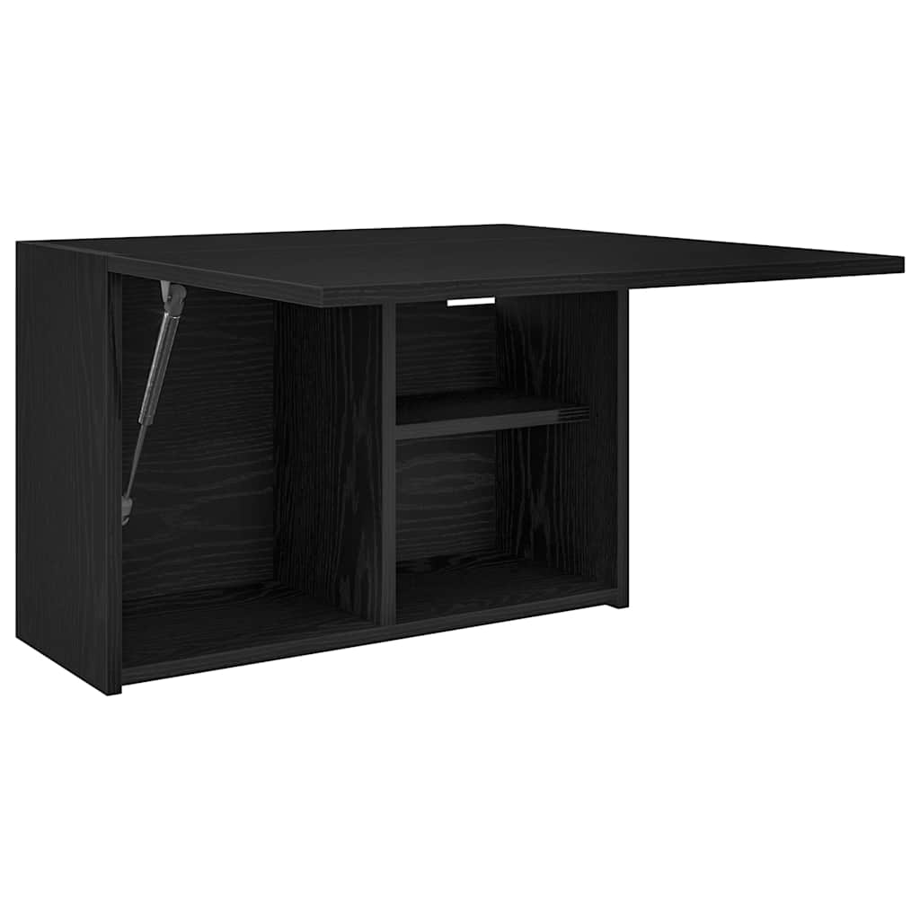 Bathroom Wall Cabinet Black 60 X 25 X 40 Cm Particleboard